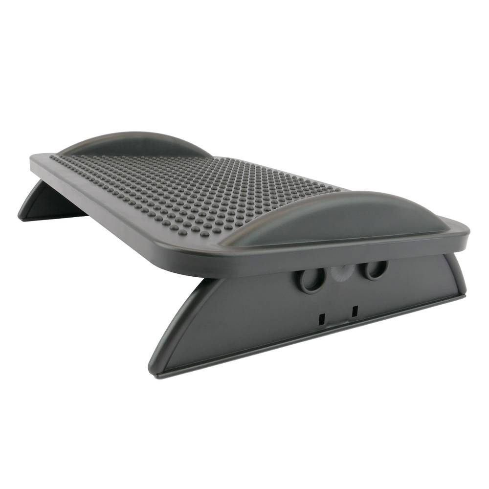Podnóżek z regulowaną czarną plastikową platformą 424 x 283 mm