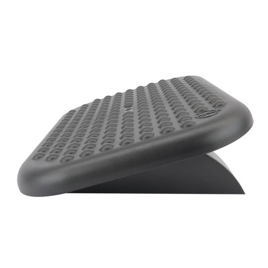 Poggiapiedi con piattaforma regolabile in plastica nera 448 x 335 mm