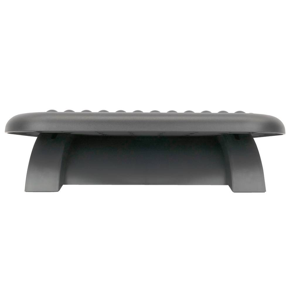 Poggiapiedi con piattaforma regolabile in plastica nera 448 x 335 mm