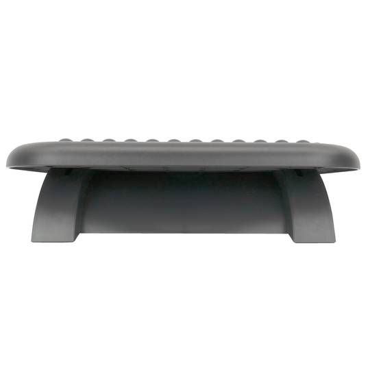 Poggiapiedi con piattaforma regolabile in plastica nera 448 x 335 mm