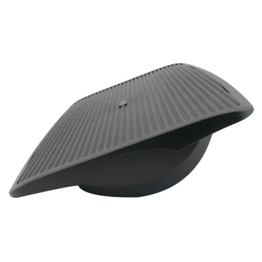 Repose-pieds avec plateau réglable en plastique noir 450 x 350 mm bascule