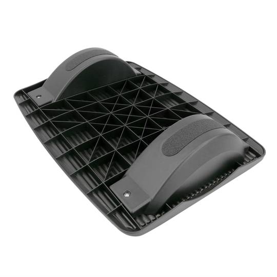Repose-pieds avec plateau réglable en plastique noir 450 x 350 mm bascule