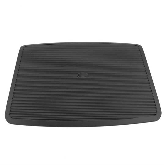 Repose-pieds avec plateau réglable en plastique noir 450 x 350 mm bascule