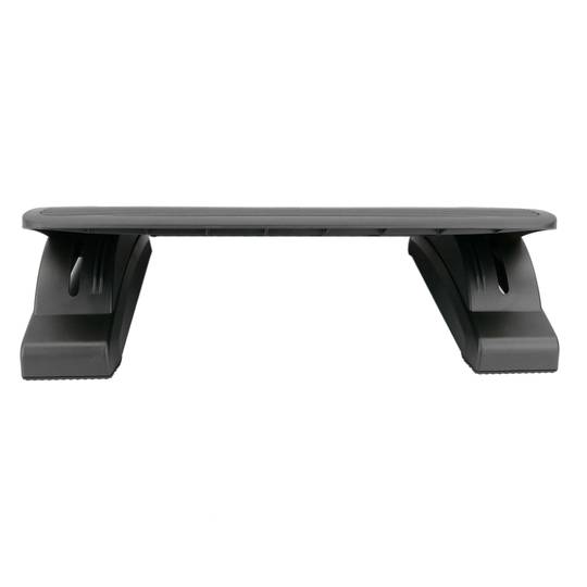 Repose-pieds avec plateau réglable en plastique noir 450 x 350 mm