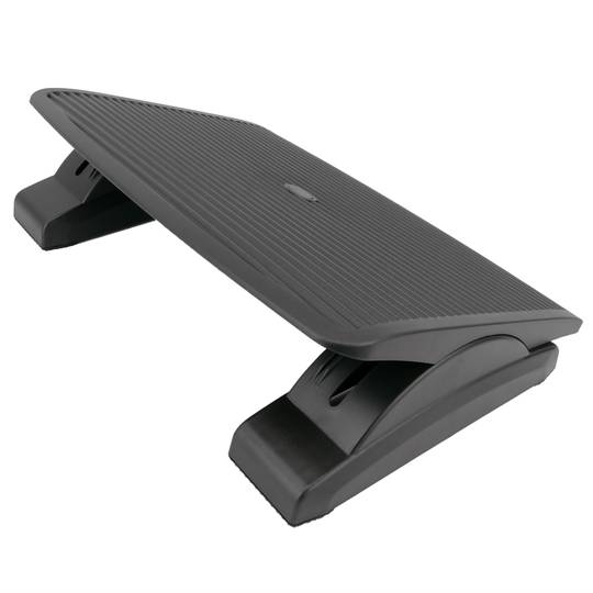 Repose-pieds avec plateau réglable en plastique noir 450 x 350 mm