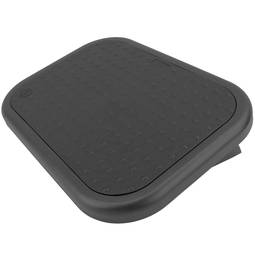 Repose-pieds avec plateau réglable en plastique noir 448 x 335 mm gomme