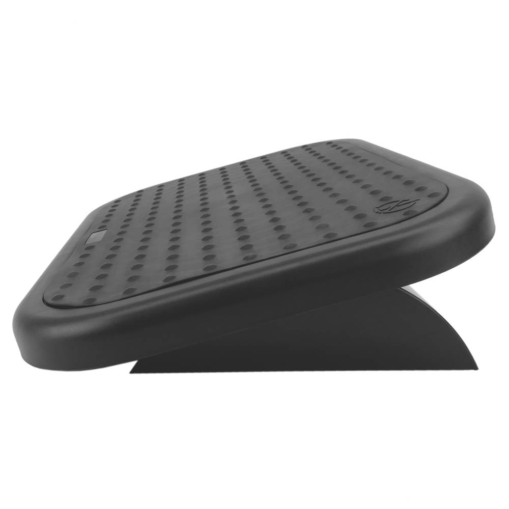 Podnóżek z regulowaną platformą z czarnej gumy 448 x 335 mm z tworzywa sztucznego