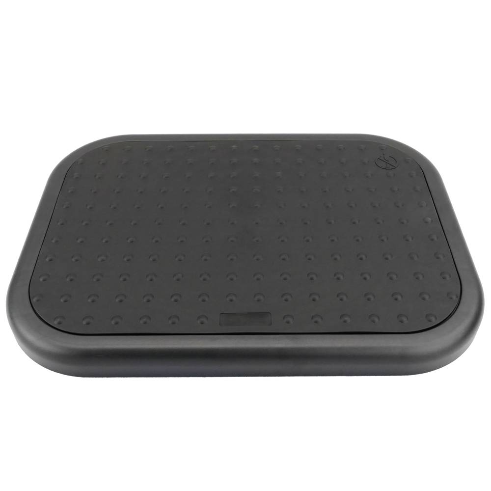 Podnóżek z regulowaną platformą z czarnej gumy 448 x 335 mm z tworzywa sztucznego