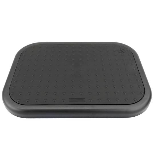 Podnóżek z regulowaną platformą z czarnej gumy 448 x 335 mm z tworzywa sztucznego
