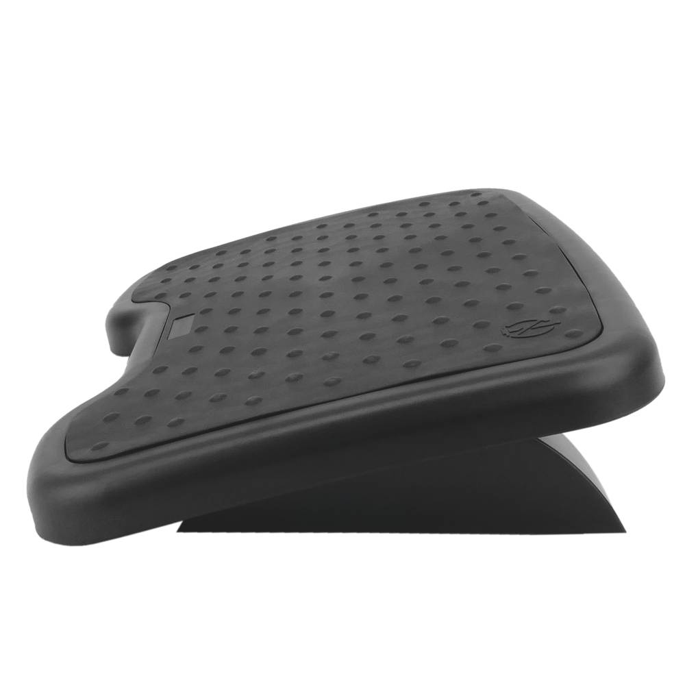 Repose-pieds avec plateau réglable en plastique noir 460 x 340 mm gomme