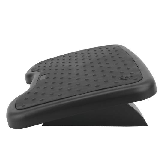 Repose-pieds avec plateau réglable en plastique noir 460 x 340 mm gomme