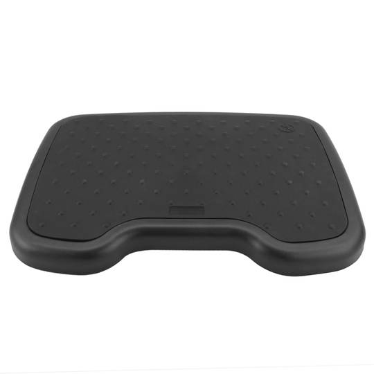 Repose-pieds avec plateau réglable en plastique noir 460 x 340 mm gomme