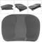 Footrest with adjustable platform of black color plastic 450 x 330 mm