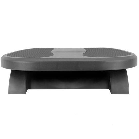 Footrest with adjustable platform of black color plastic 450 x 330 mm