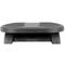 Footrest with adjustable platform of black color plastic 450 x 330 mm