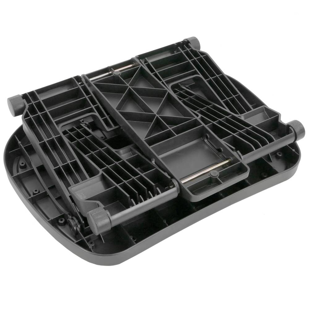 Poggiapiedi con piattaforma regolabile in plastica nera 450 x 330 mm con 3 altezze
