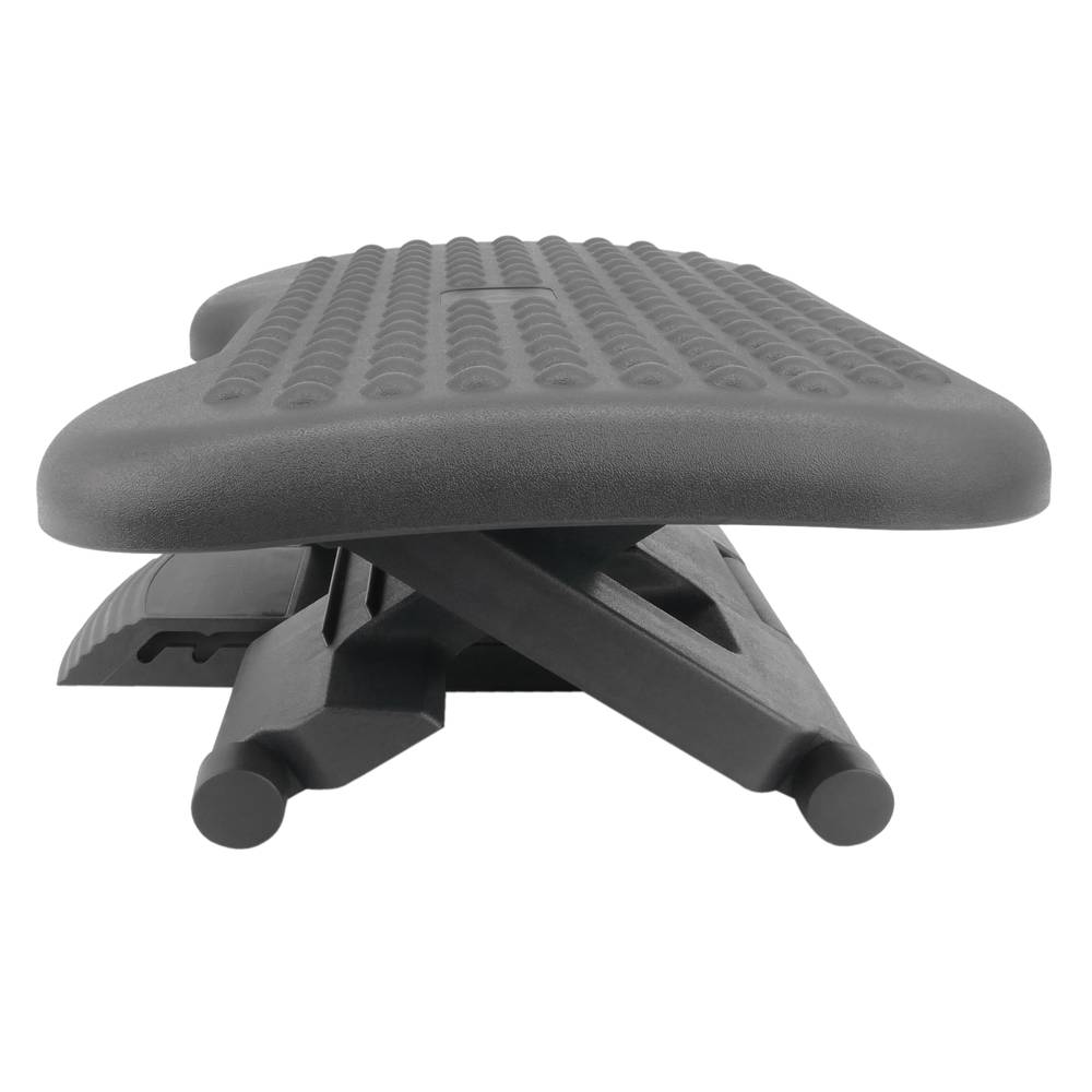 Footrest with adjustable platform of black color 460 x 340 mm 3 levels