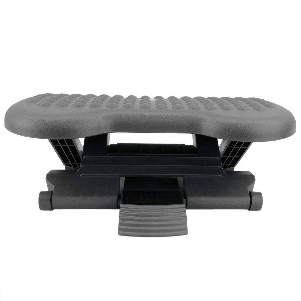 Footrest with adjustable platform of black color 460 x 340 mm 3 levels