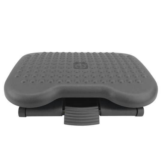 Footrest with adjustable platform of black color 460 x 340 mm 3 levels