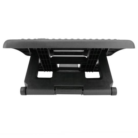 Podnóżek z regulowaną platformą z czarnego plastiku z efektem masażu 455 x 330 mm 3 poziomy