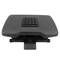 Podnóżek z regulowaną platformą z czarnego plastiku z efektem masażu 455 x 330 mm 3 poziomy