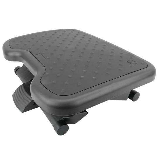 Podnóżek z regulowaną platformą z czarnej gumy 460 x 340 mm 3 poziomy