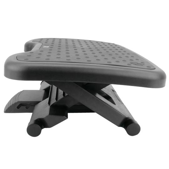 Podnóżek z regulowaną platformą z czarnej gumy 460 x 340 mm 3 poziomy