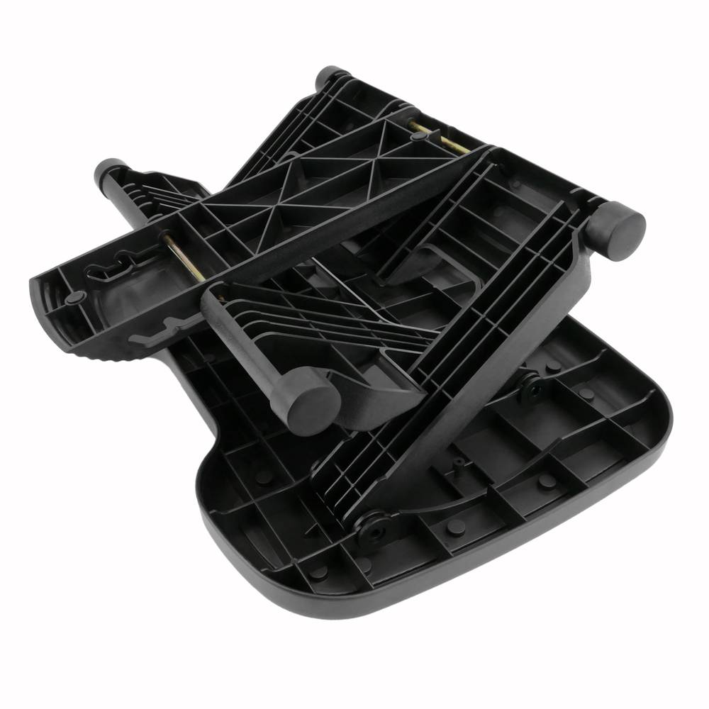Podnóżek z regulowaną platformą z czarnej gumy 460 x 340 mm 3 poziomy
