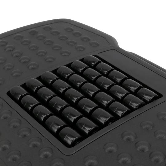 Podnóżek z regulowaną czarną plastikową platformą 455 x 330 mm 6 poziomów