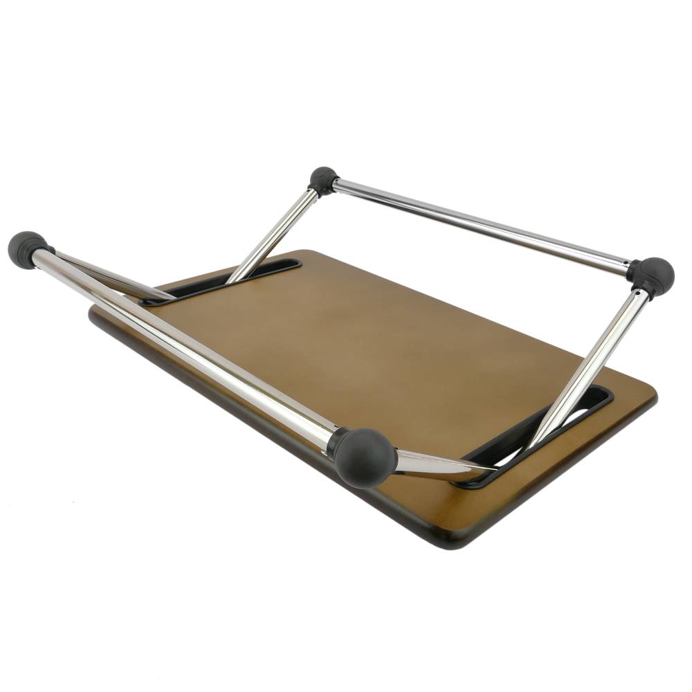 Reposapso com plataforma de madeira ajustável 480 x 310 mm