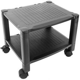 Mesa lateral 2 níveis para impressora com rodas