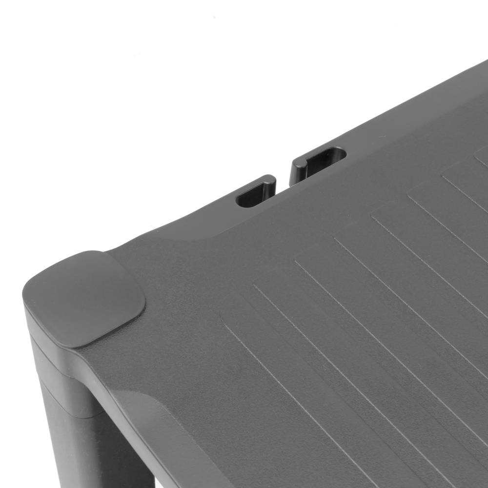 Tavolino 2 livelli per stampante con ruote e cassetto