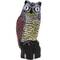 Owl statue bird repeller with sound and LED eyes 38cm female