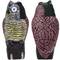 Owl statue bird repeller with sound and LED eyes 38cm female