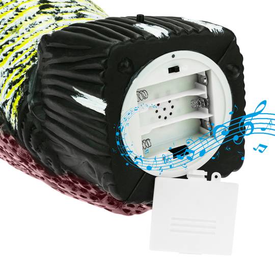 Owl statue bird repeller with sound and LED eyes 38cm female