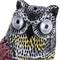 Owl statue bird repeller with sound and LED eyes 38cm female