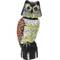 Scarecrow owl figure with reflective eyes 40cm female