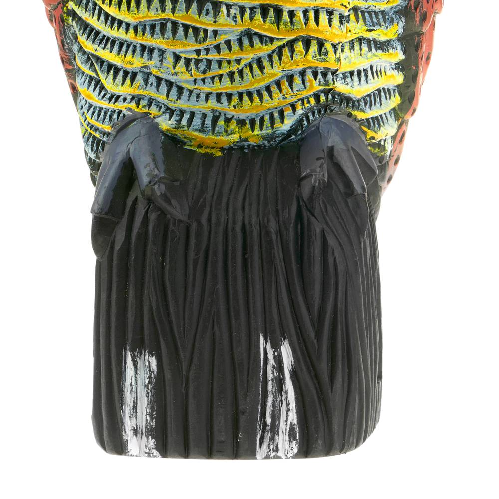Scarecrow owl figure with reflective eyes 40cm female
