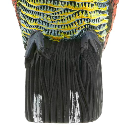 Scarecrow owl figure with reflective eyes 40cm female