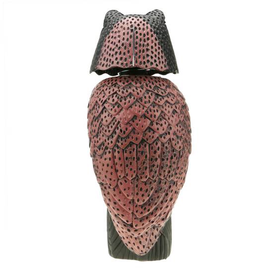 Scarecrow owl figure with reflective eyes 40cm female