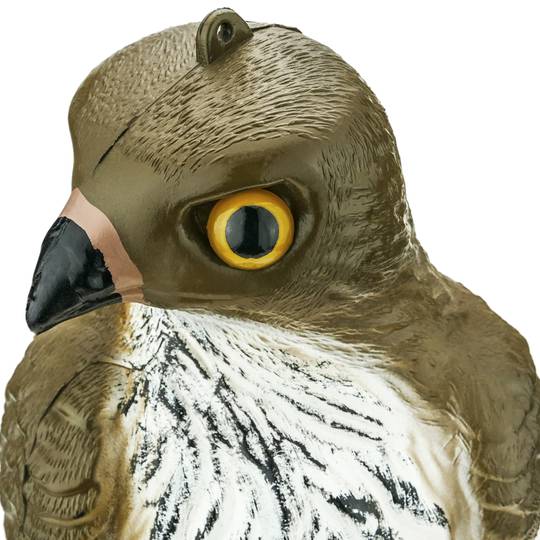 Vogelscheuche Falcon Figur mit Reflektoraugen 40cm
