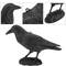 Repelente de pássaros tipo estátua corvo em pé 16 x 45 cm