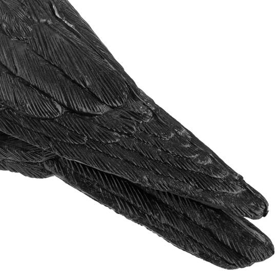 Repelente de pássaros tipo estátua corvo em pé 16 x 45 cm