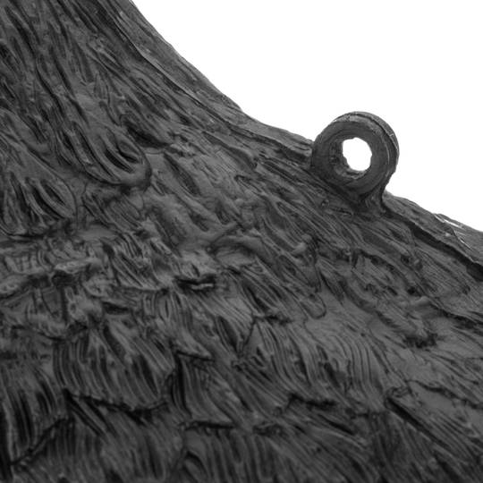 Repelente de pássaros tipo estátua corvo em pé 16 x 45 cm