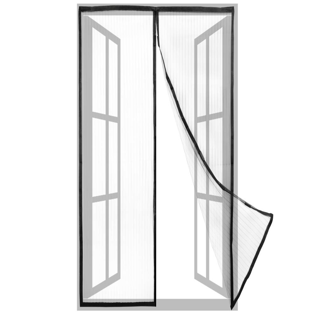 Classic Mosquito Net For Door Fiberglass Magnetic Curtain Auto Closing Insect  Screen For All Door Types With Self Adhesive Hook Tape (220x130cms, White)  - 220x70cm, White at Rs 749