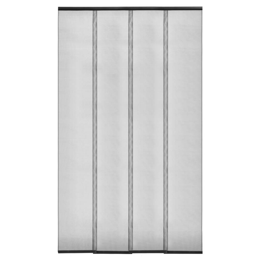 Rideau moustiquaire pour porte fenêtre en polyester (5 lamelles - 125x240  cm)