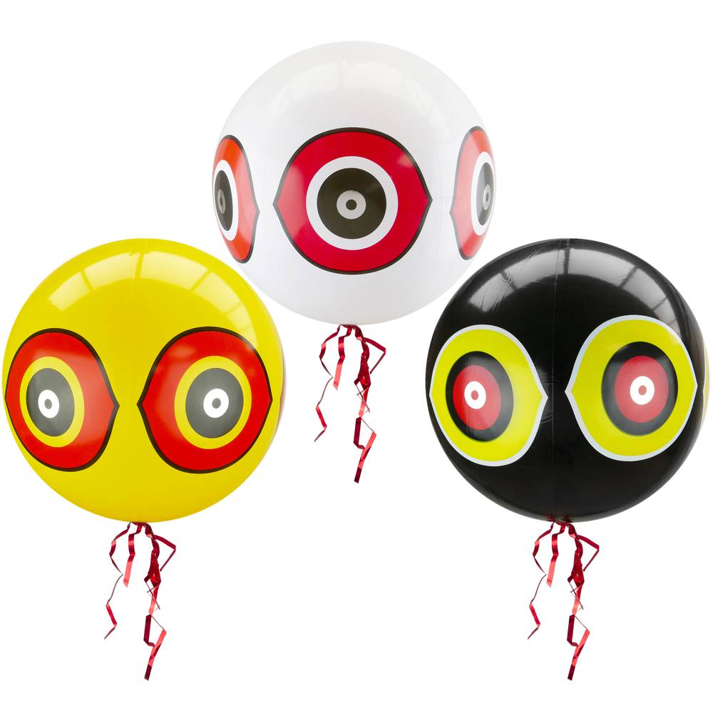 Bird repellent ballon with reflecting scary eyes Bird repeller Scarecrow ball 50 cm 3-pack