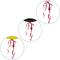 Bird repellent ballon with reflecting scary eyes Bird repeller Scarecrow ball 50 cm 3-pack