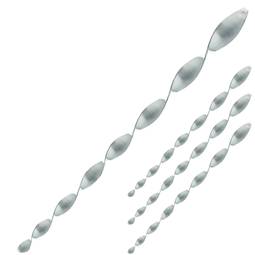 Spaventapasseri Barra spirale appesa spauracchio dell'uccello 50cm che ruotano 360º 4-pack