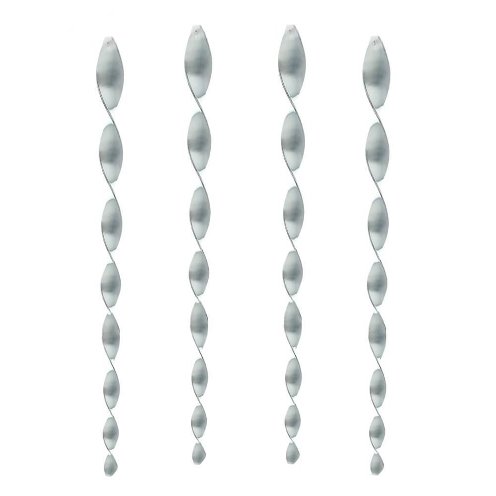 Spaventapasseri Barra spirale appesa spauracchio dell'uccello 50cm che ruotano 360º 4-pack